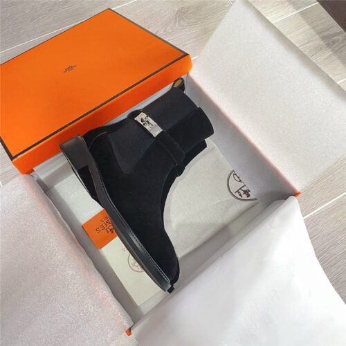 High Quality Luxury Hermes Kelly Buckle Martin Boots – Style 73219 product detail