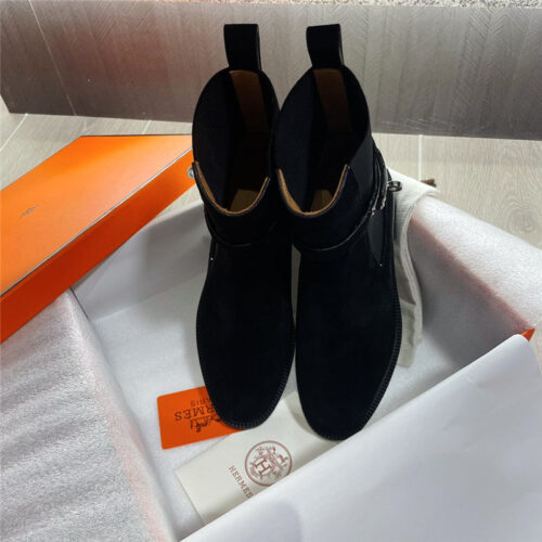 High Quality Luxury Hermes Kelly Buckle Martin Boots – Style 73219 product detail