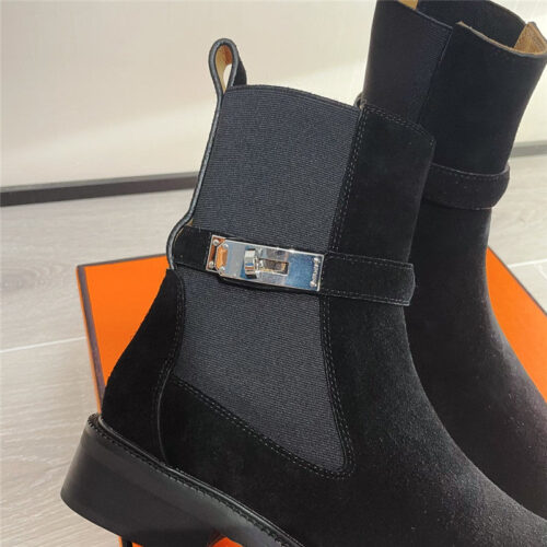 High Quality Luxury Hermes Kelly Buckle Martin Boots – Style 73219 product detail