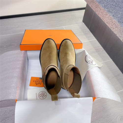 High Quality Luxury Hermes Kelly Buckle Martin Boots – Style 05987 product detail