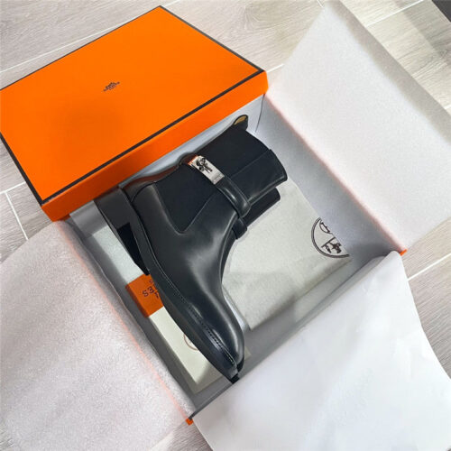 High Quality Luxury Hermes Kelly Buckle Martin Boots product detail
