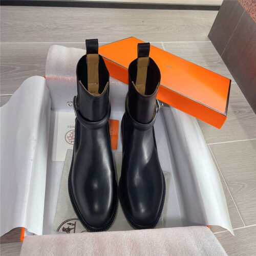 High Quality Luxury Hermes Kelly Buckle Martin Boots product detail