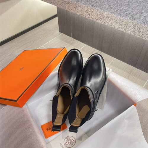 High Quality Luxury Hermes Kelly Buckle Martin Boots product detail