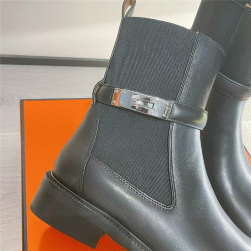 High Quality Luxury Hermes Kelly Buckle Martin Boots product detail