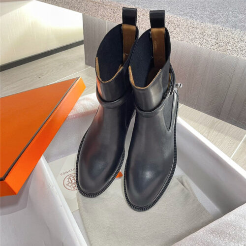 High Quality Luxury Hermes Kelly Buckle Martin Boots product detail