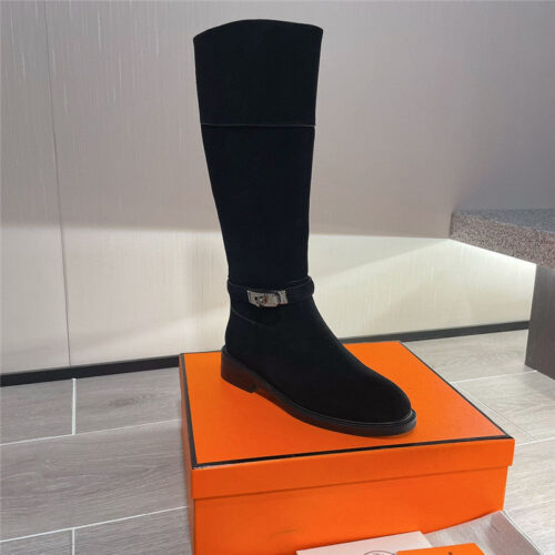 High Quality Luxury Hermes Kelly Buckle Martin Boots – Style 71523 product detail