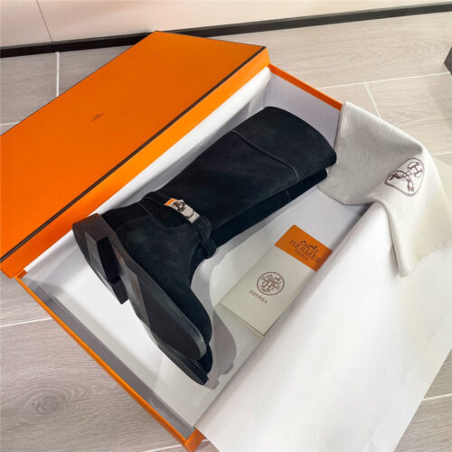 High Quality Luxury Hermes Kelly Buckle Martin Boots – Style 71523 product detail