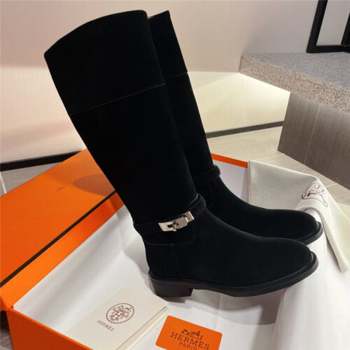 High Quality Luxury Hermes Kelly Buckle Martin Boots – Style 71523 product detail