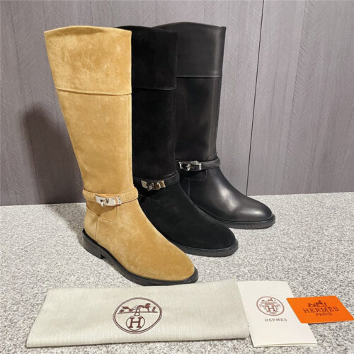 High Quality Luxury Hermes Kelly Buckle Martin Boots – Style 71523 product detail