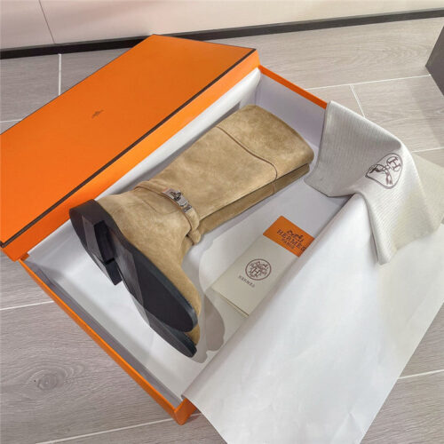 High Quality Luxury Hermes Kelly Buckle Martin Boots – Style 37059 product detail