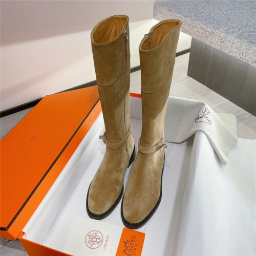 High Quality Luxury Hermes Kelly Buckle Martin Boots – Style 37059