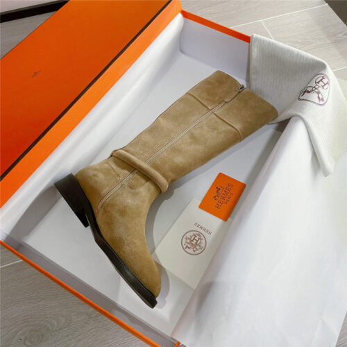 High Quality Luxury Hermes Kelly Buckle Martin Boots – Style 37059 product detail