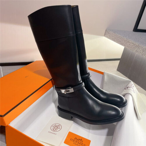 High Quality Luxury Hermes Kelly Buckle Martin Boots – Style 35363 product detail
