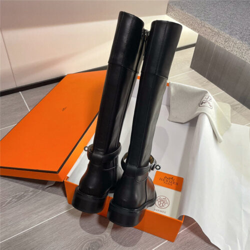 High Quality Luxury Hermes Kelly Buckle Martin Boots – Style 35363 product detail