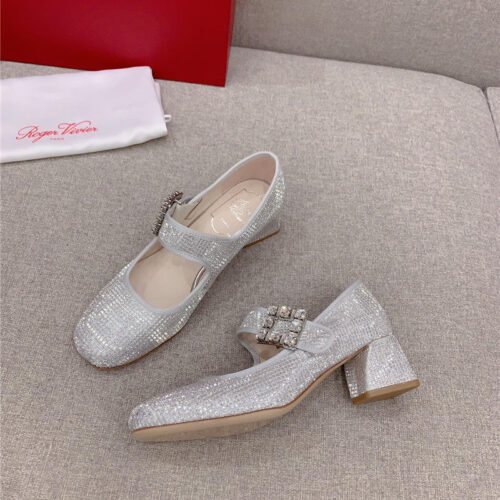 High Quality Luxury Roger Vivor New High Heel Mary Jane Shoes product detail