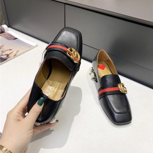 High Quality Luxury Gucci Pearl Heel Shoes – Style 42995 product detail