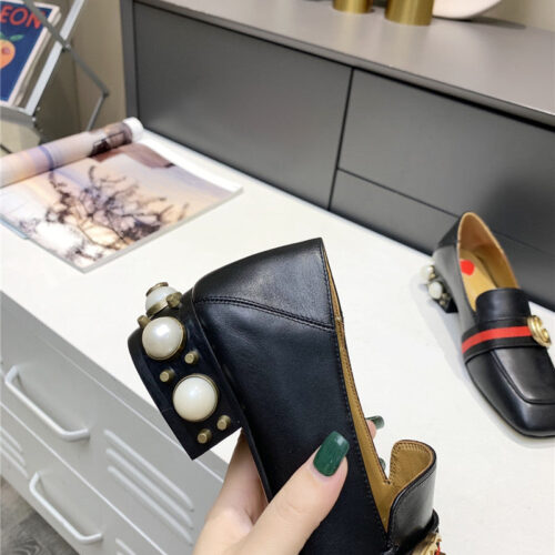 High Quality Luxury Gucci Pearl Heel Shoes – Style 42995 product detail