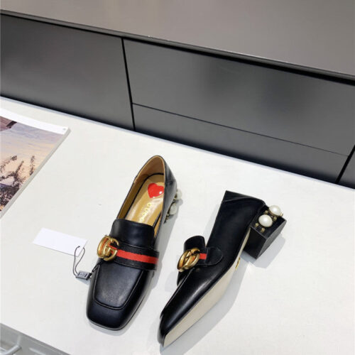 High Quality Luxury Gucci Pearl Heel Shoes – Style 42995 product detail