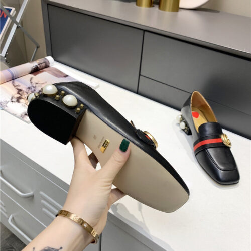High Quality Luxury Gucci Pearl Heel Shoes – Style 42995 product detail