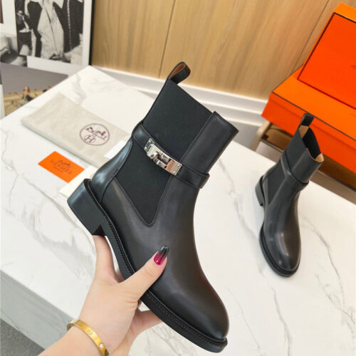 High Quality Luxury Hermes New Classic Boots – Style 43779 alternate view