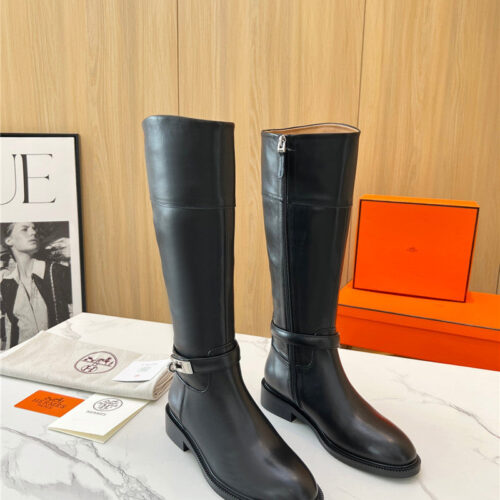High Quality Luxury Hermes New Classic Boots – Style 42083 alternate view