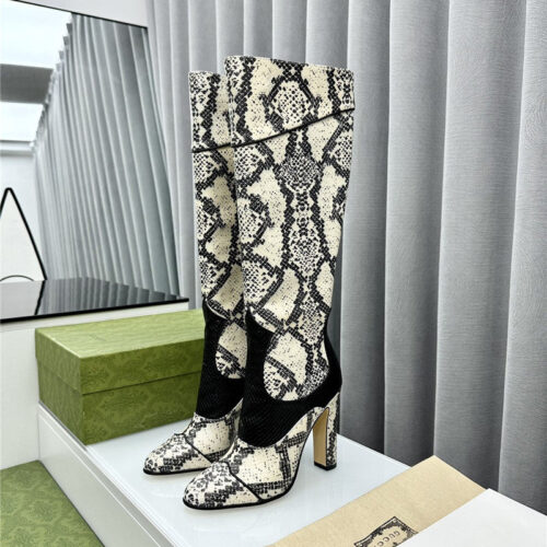 High Quality Luxury Gucci Fall And Winter Catwalk Equestrian Boots product detail