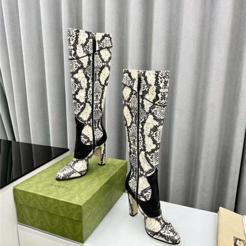 High Quality Luxury Gucci Fall And Winter Catwalk Equestrian Boots