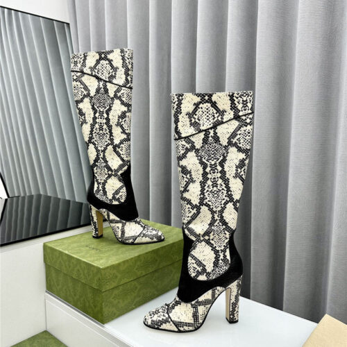 High Quality Luxury Gucci Fall And Winter Catwalk Equestrian Boots alternate view