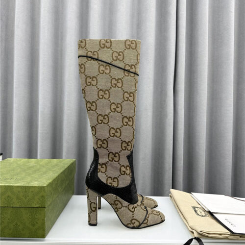 High Quality Luxury Gucci Fall And Winter Catwalk Equestrian Boots – Style 84211 product detail