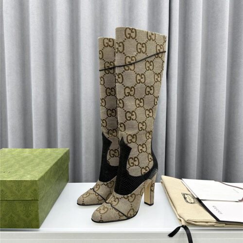 High Quality Luxury Gucci Fall And Winter Catwalk Equestrian Boots – Style 84211 product detail