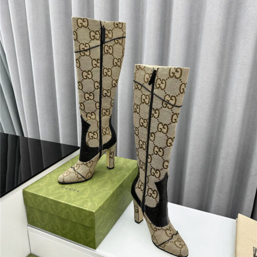 High Quality Luxury Gucci Fall And Winter Catwalk Equestrian Boots – Style 84211