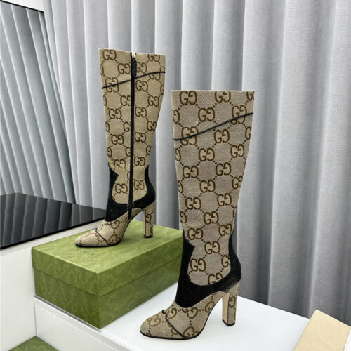 High Quality Luxury Gucci Fall And Winter Catwalk Equestrian Boots – Style 84211 product detail