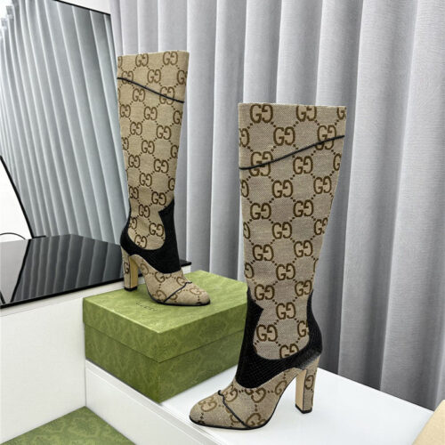 High Quality Luxury Gucci Fall And Winter Catwalk Equestrian Boots – Style 84211 alternate view