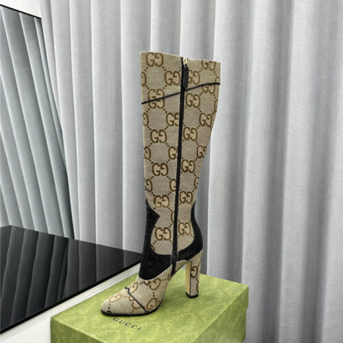 High Quality Luxury Gucci Fall And Winter Catwalk Equestrian Boots – Style 84211 product detail