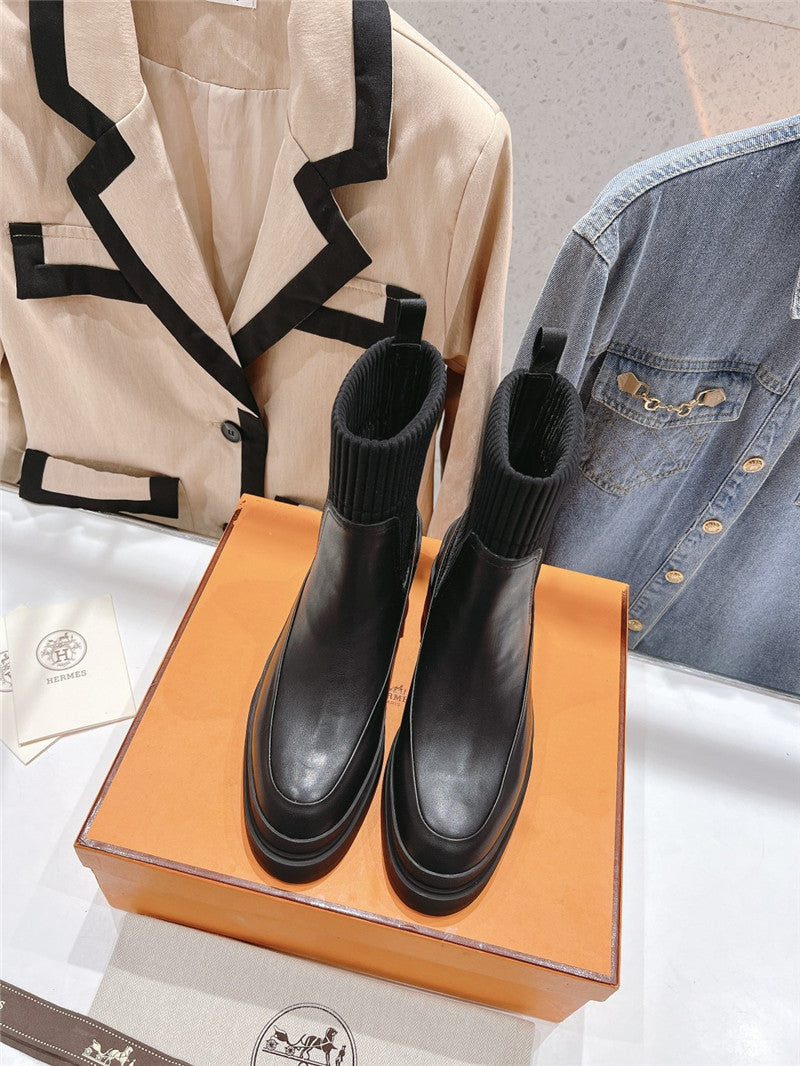 High Quality Luxury Hermes New Autumn And Winter Chelsea Boots – Style 52259 product detail