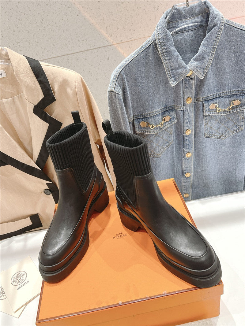 High Quality Luxury Hermes New Autumn And Winter Chelsea Boots – Style 52259 product detail