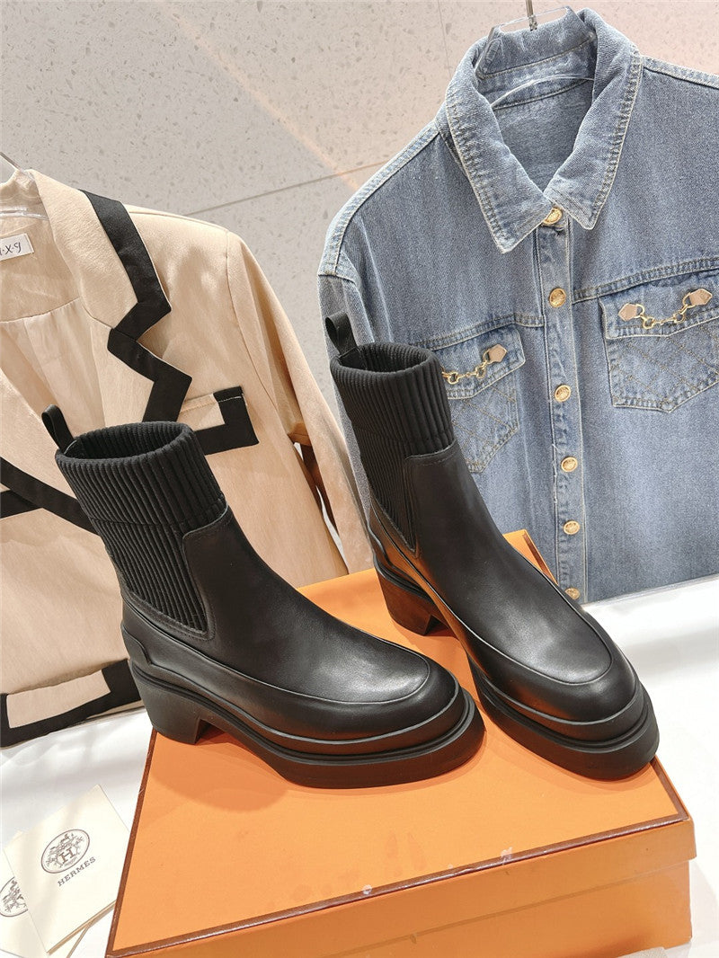 High Quality Luxury Hermes New Autumn And Winter Chelsea Boots – Style 52259