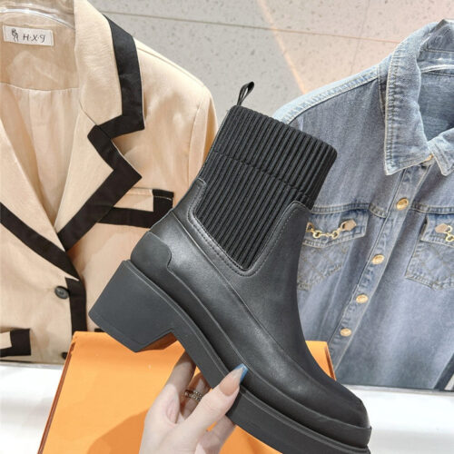 High Quality Luxury Hermes New Autumn And Winter Chelsea Boots – Style 52259 product detail