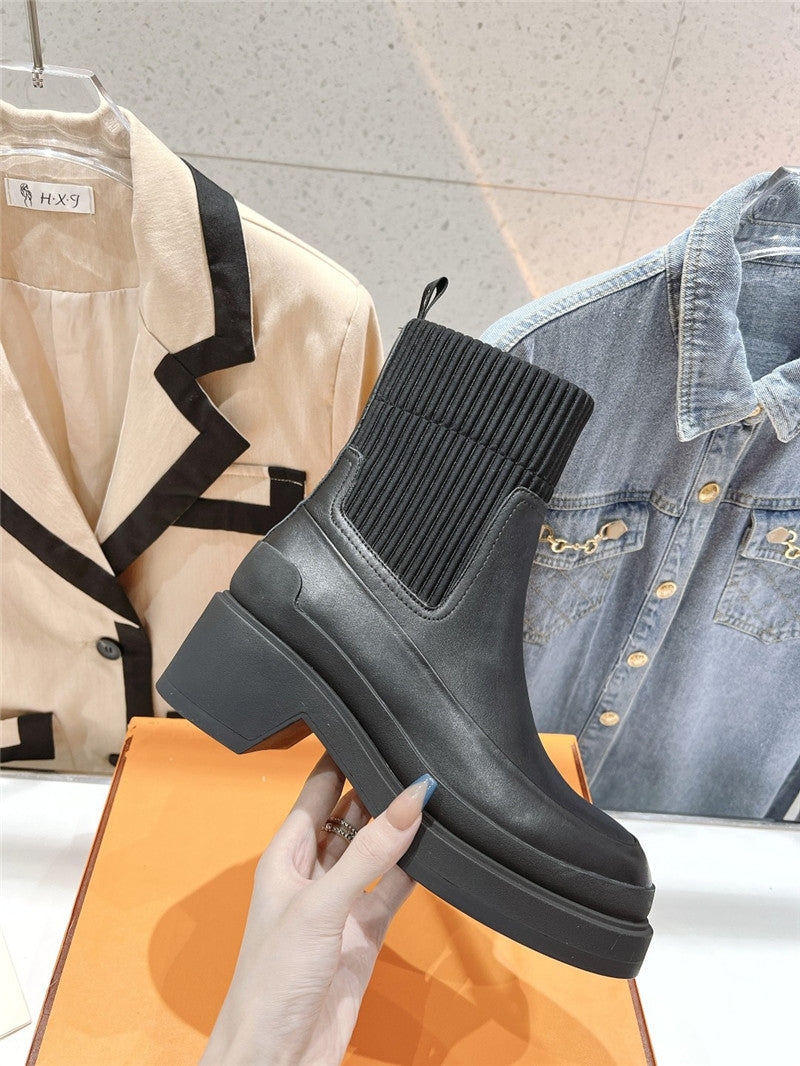 High Quality Luxury Hermes New Autumn And Winter Chelsea Boots – Style 52259 product detail