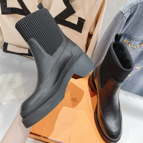 High Quality Luxury Hermes New Autumn And Winter Chelsea Boots – Style 52259 product detail
