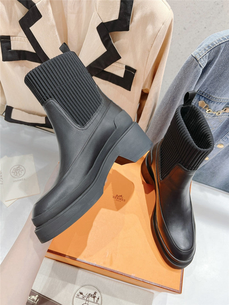 High Quality Luxury Hermes New Autumn And Winter Chelsea Boots – Style 52259 product detail