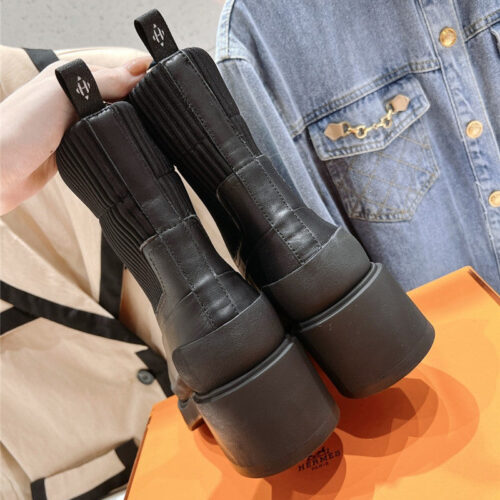 High Quality Luxury Hermes New Autumn And Winter Chelsea Boots – Style 52259 product detail