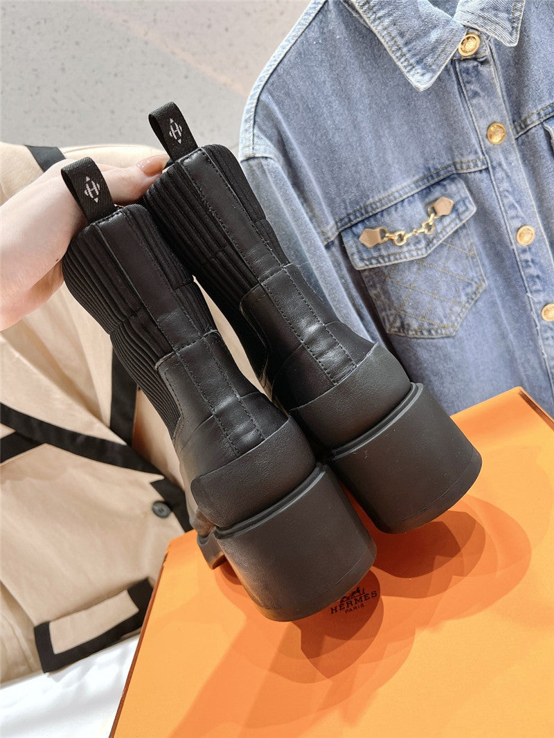 High Quality Luxury Hermes New Autumn And Winter Chelsea Boots – Style 52259 product detail