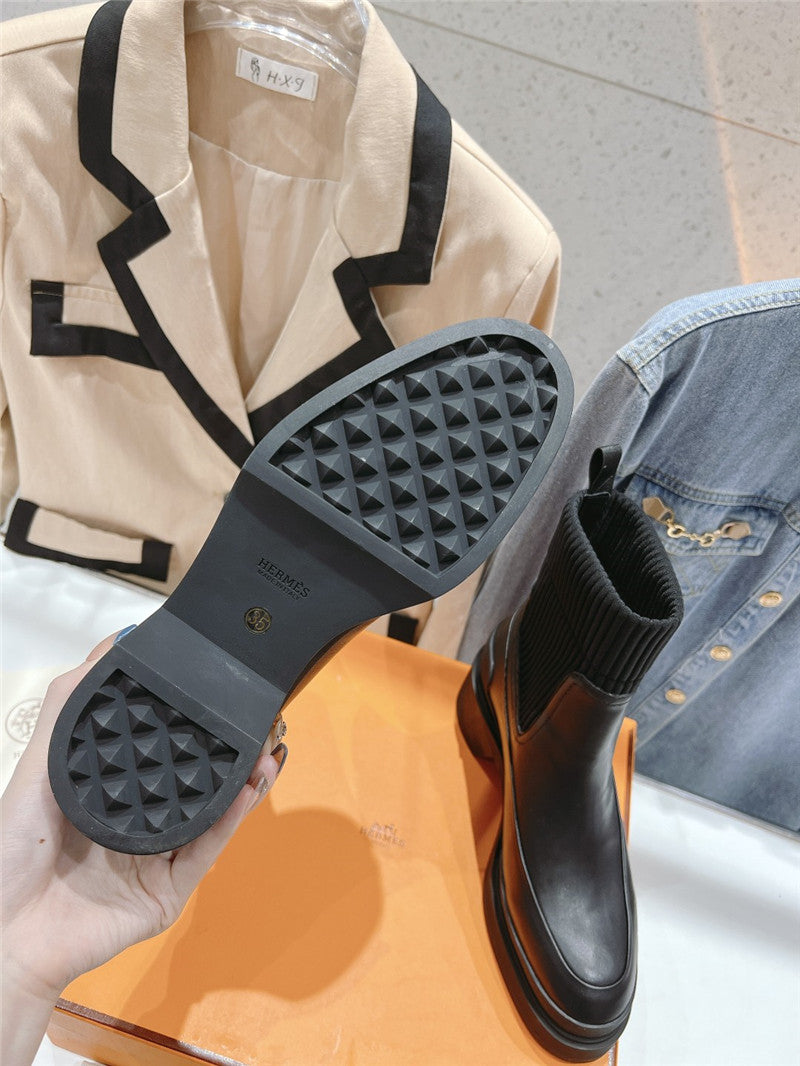 High Quality Luxury Hermes New Autumn And Winter Chelsea Boots – Style 52259 product detail