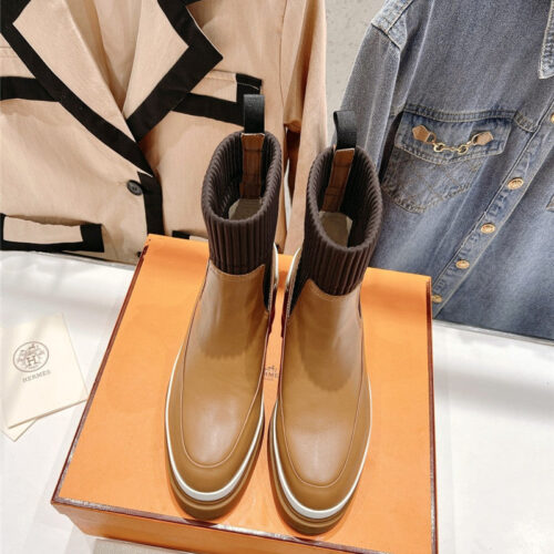High Quality Luxury Hermes New Autumn And Winter Chelsea Boots – Style 85027 product detail