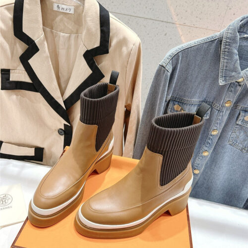 High Quality Luxury Hermes New Autumn And Winter Chelsea Boots – Style 85027