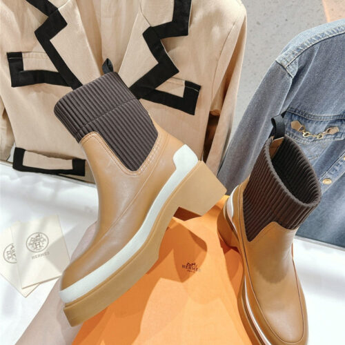 High Quality Luxury Hermes New Autumn And Winter Chelsea Boots – Style 85027 product detail