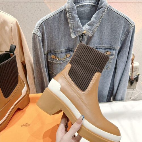 High Quality Luxury Hermes New Autumn And Winter Chelsea Boots – Style 85027 product detail