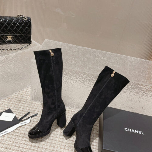 High Quality Luxury Chanel Catwalk Platform High Heel Boots – Style 02310 alternate view