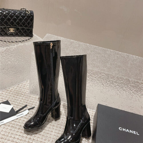 High Quality Luxury Chanel Catwalk Platform High Heel Boots – Style 69542 alternate view